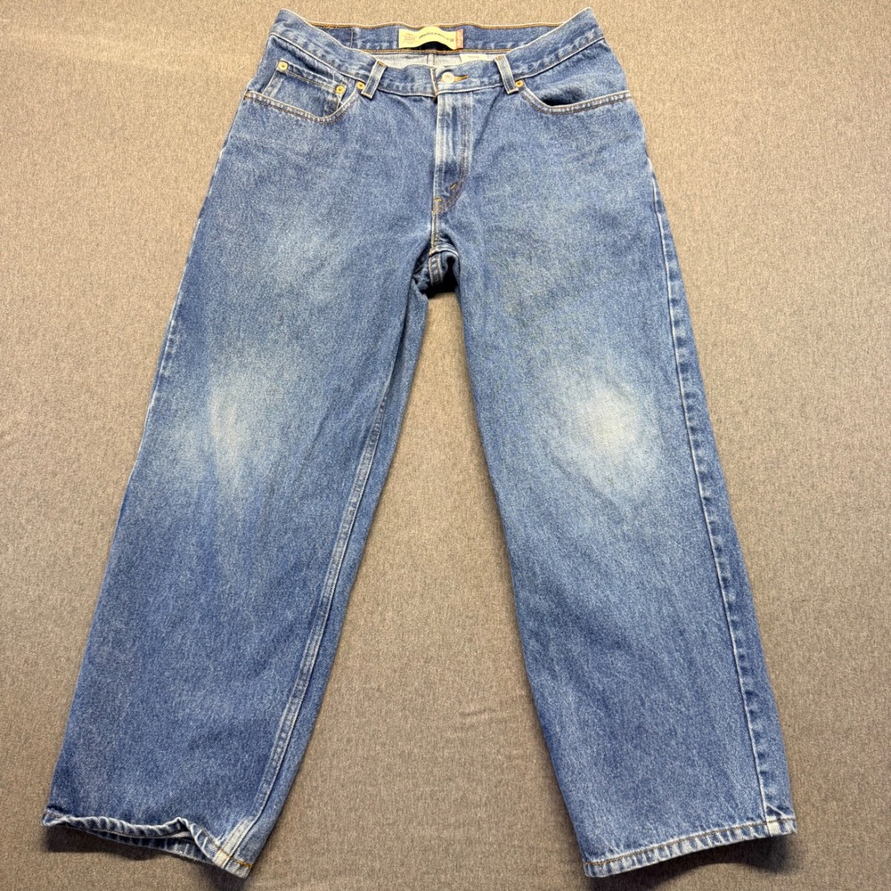 Levis 550 Relaxed Fit Jeans Mens 34x28 Medium Wash Blue Denim 100% Cotton